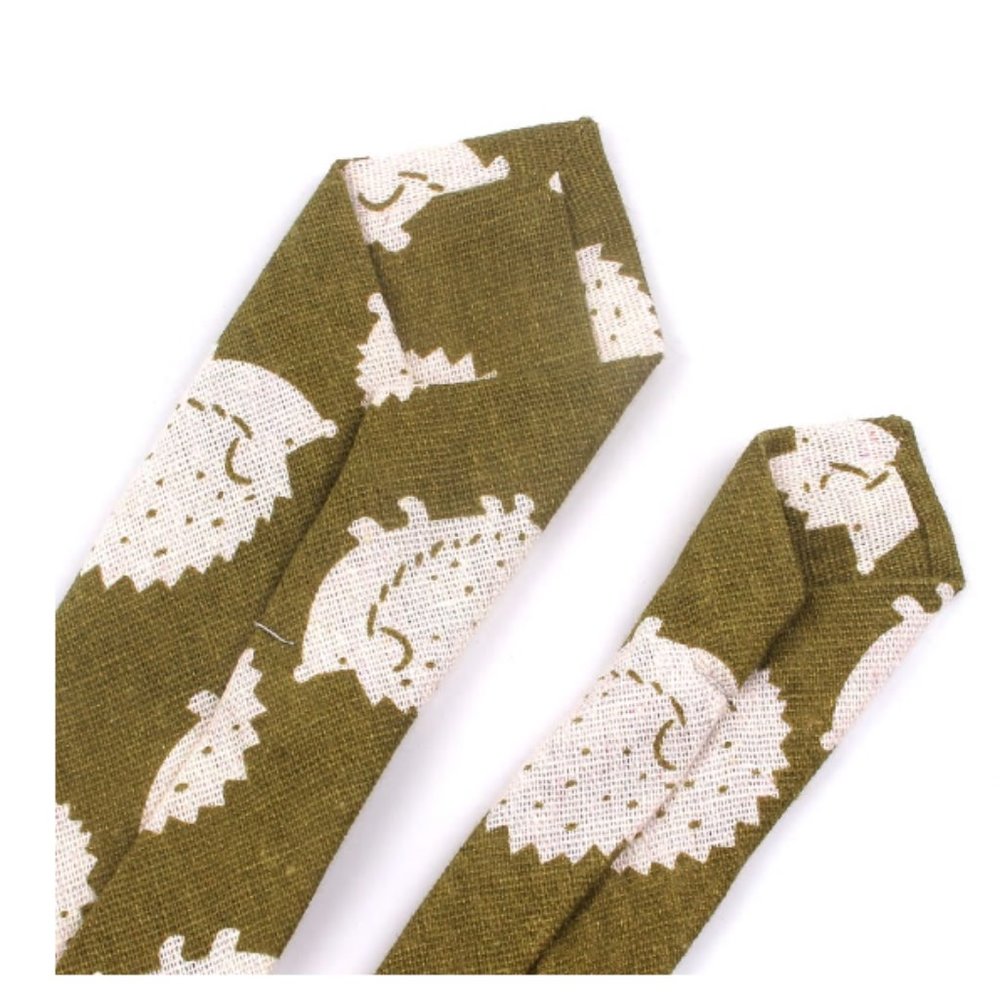 Necktie Hedgehog Animal print Neck tie Adult - Picture 2 of 8
